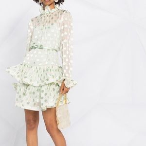 NEVER WORN Zimmermann LOVESTRUCK FLUTED MINI